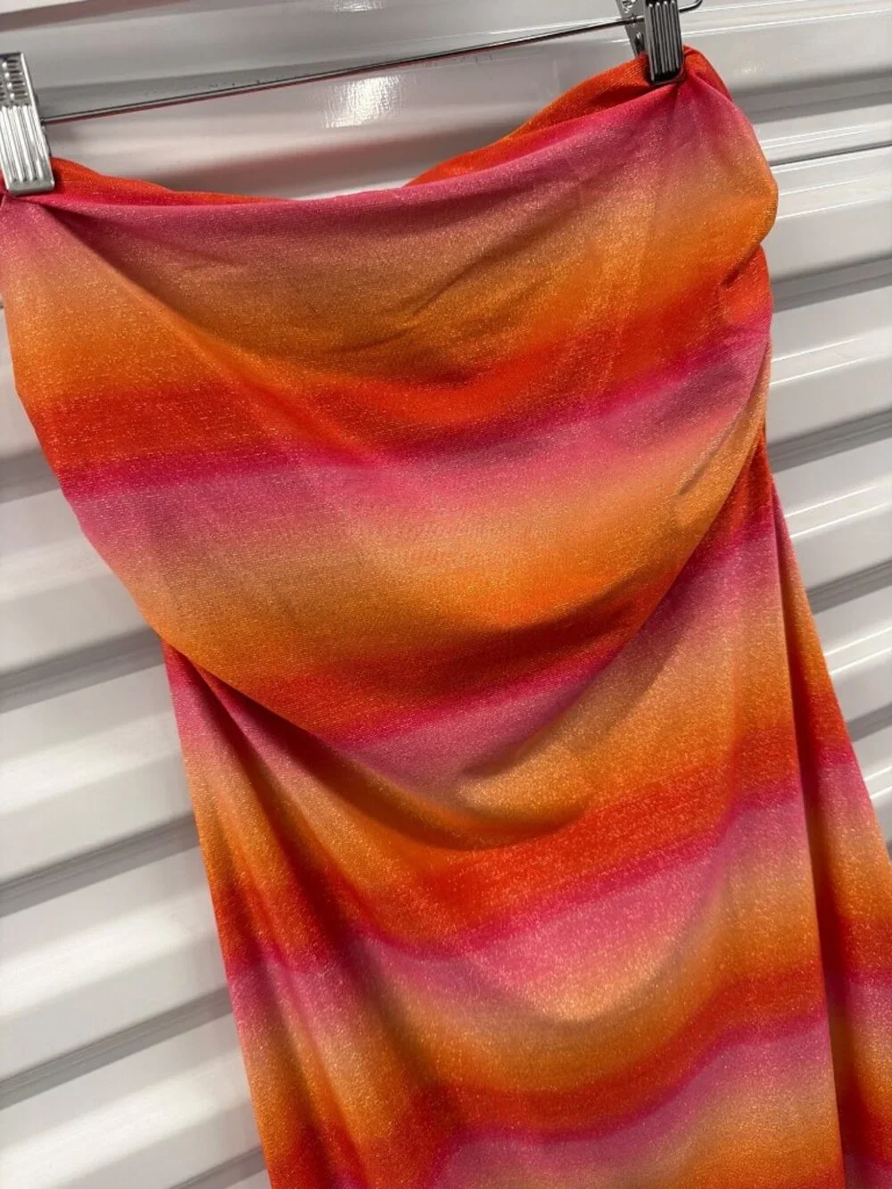 PQ Swim Sofia Tube Dress Sunset Glow Womens Size M/L - Picture 7 of 8